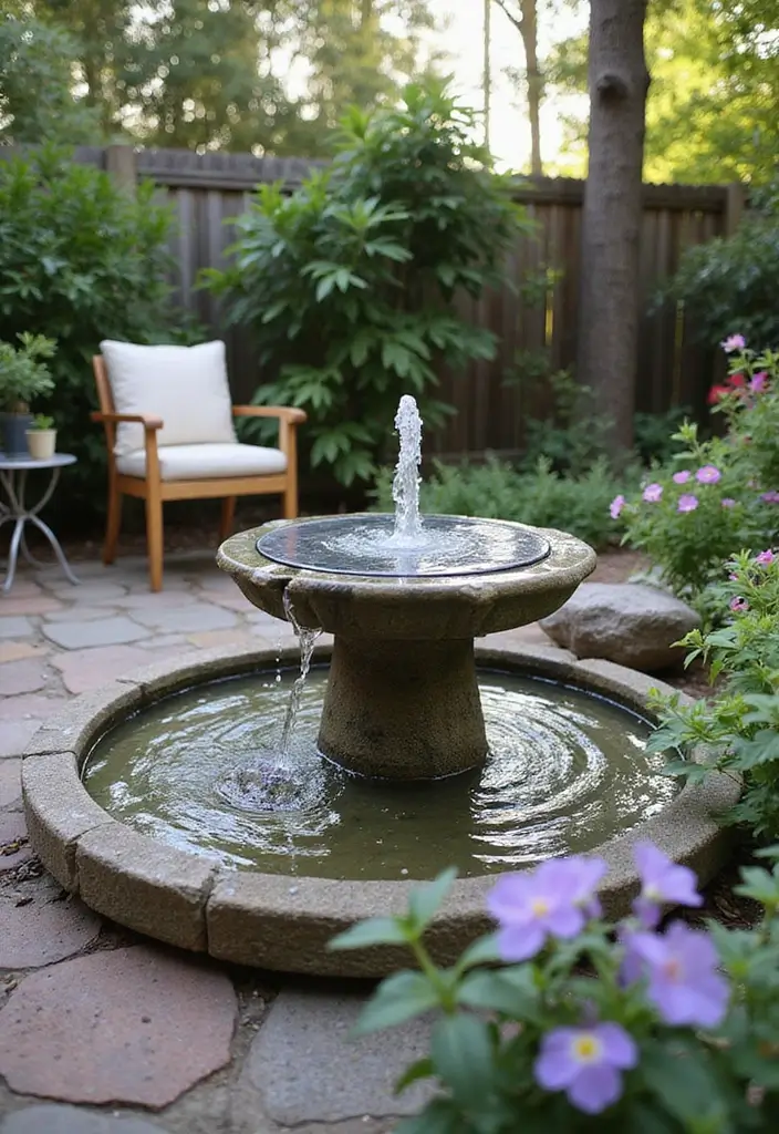 25 Backyard Patio Ideas Perfect for Relaxing Evenings 15 25 Backyard Patio Ideas Perfect for Relaxing Evenings 15. Solar Powered Water Features