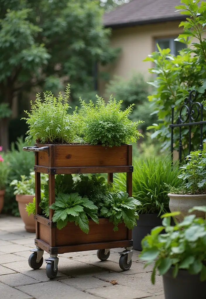 25 Backyard Patio Ideas Perfect for Relaxing Evenings 17 25 Backyard Patio Ideas Perfect for Relaxing Evenings 17. Mobile Herb Garden