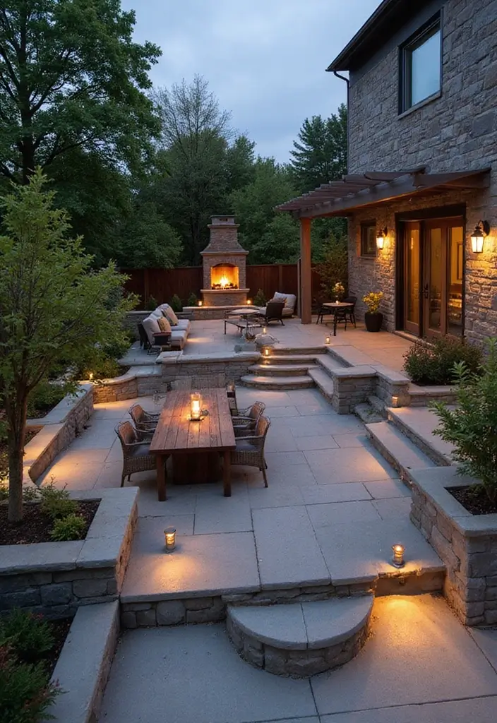 25 Big Patio Ideas Perfect for Hosting and Gatherings 5 25 Big Patio Ideas Perfect for Hosting and Gatherings 5. Multi Level Patio Design