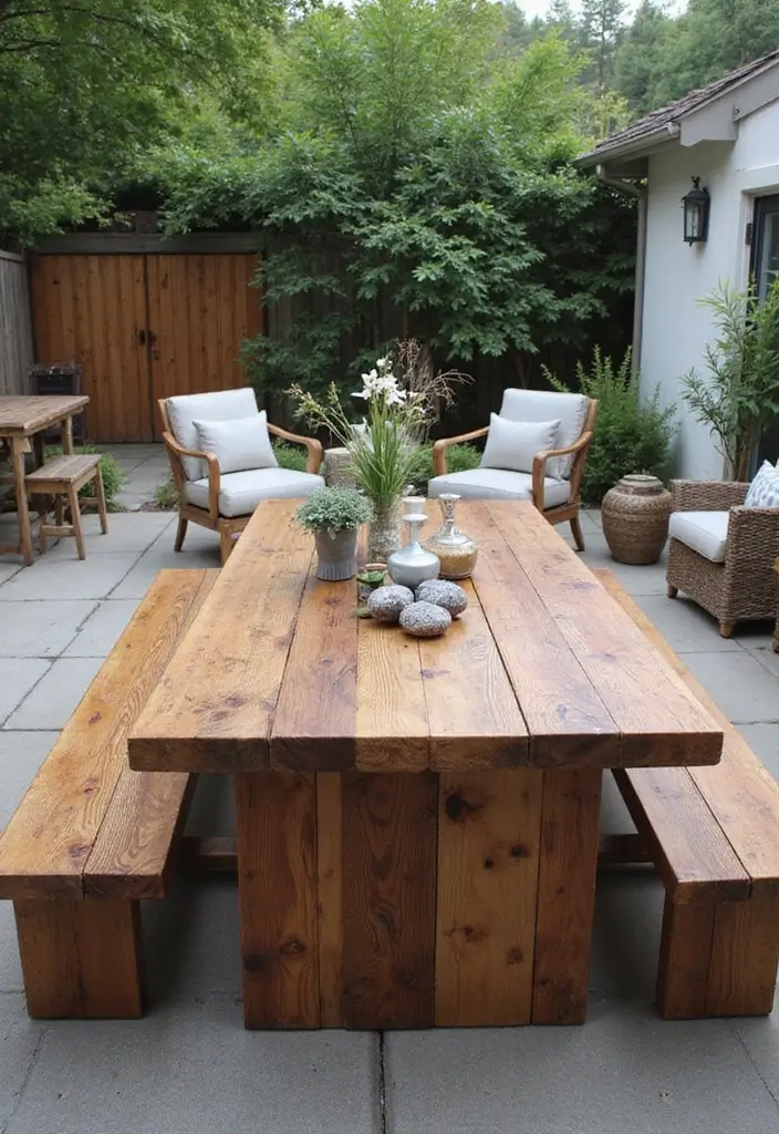 25 DIY Patio Ideas That Look Expensive But Aren’t 12 25 DIY Patio Ideas That Look Expensive But Arent 12. Reclaimed Wood Table