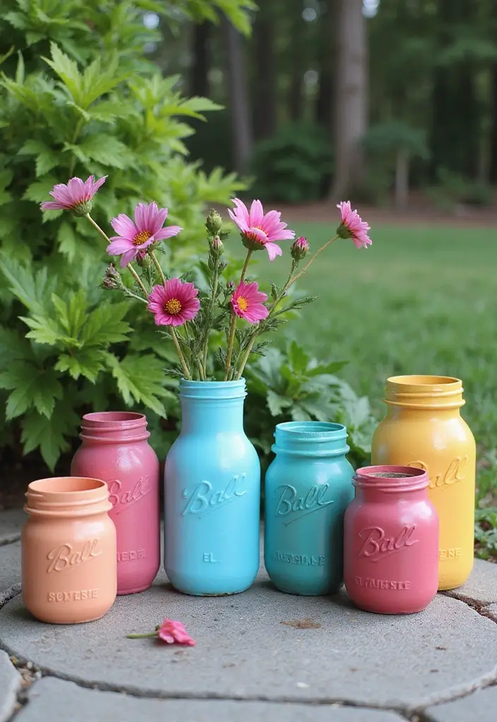25 DIY Patio Ideas That Look Expensive But Aren’t 15 25 DIY Patio Ideas That Look Expensive But Arent 15. Painted Mason Jars