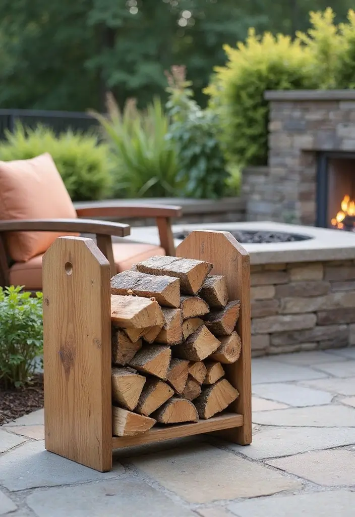 25 DIY Patio Ideas That Look Expensive But Aren’t 20 25 DIY Patio Ideas That Look Expensive But Arent 20. DIY Firewood Holder