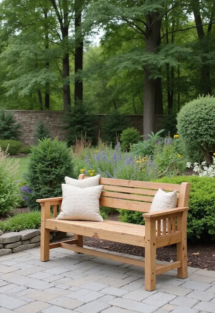 25 DIY Patio Ideas That Look Expensive But Aren’t 21 25 DIY Patio Ideas That Look Expensive But Arent 21. DIY Garden Bench