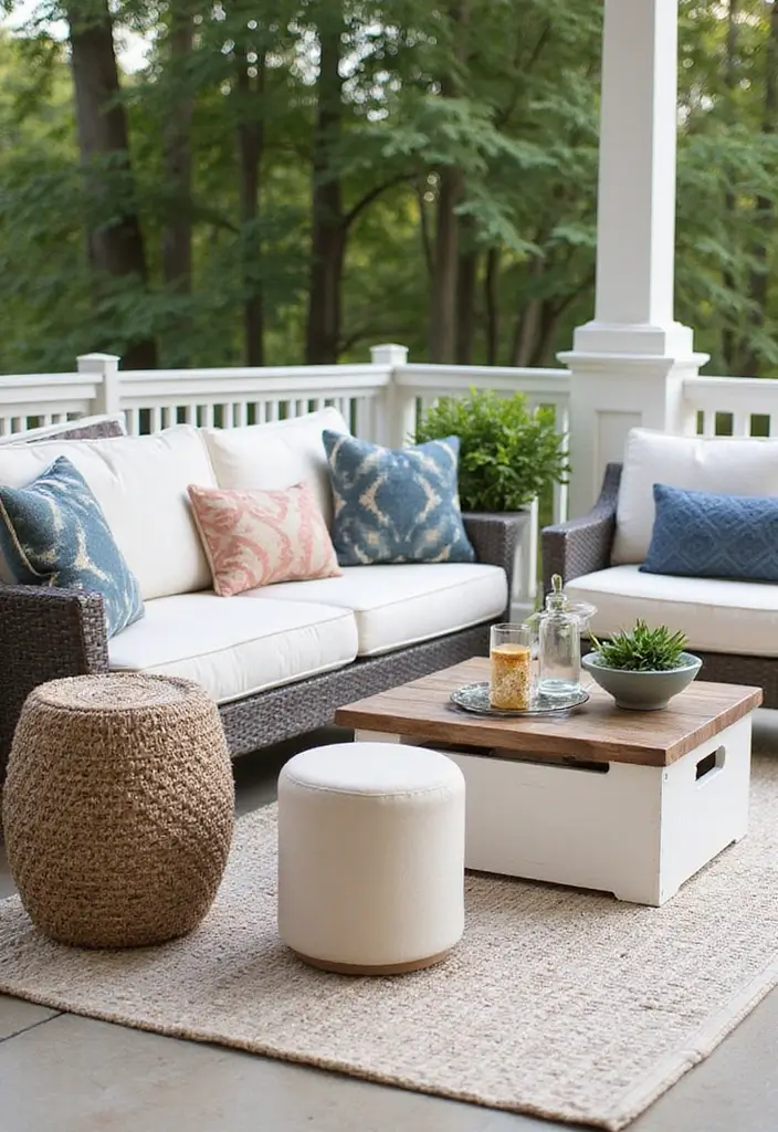 25 Decorar Patio Pequeo Ideas That Maximize Tiny Spaces 10. Use Multi Functional Decor