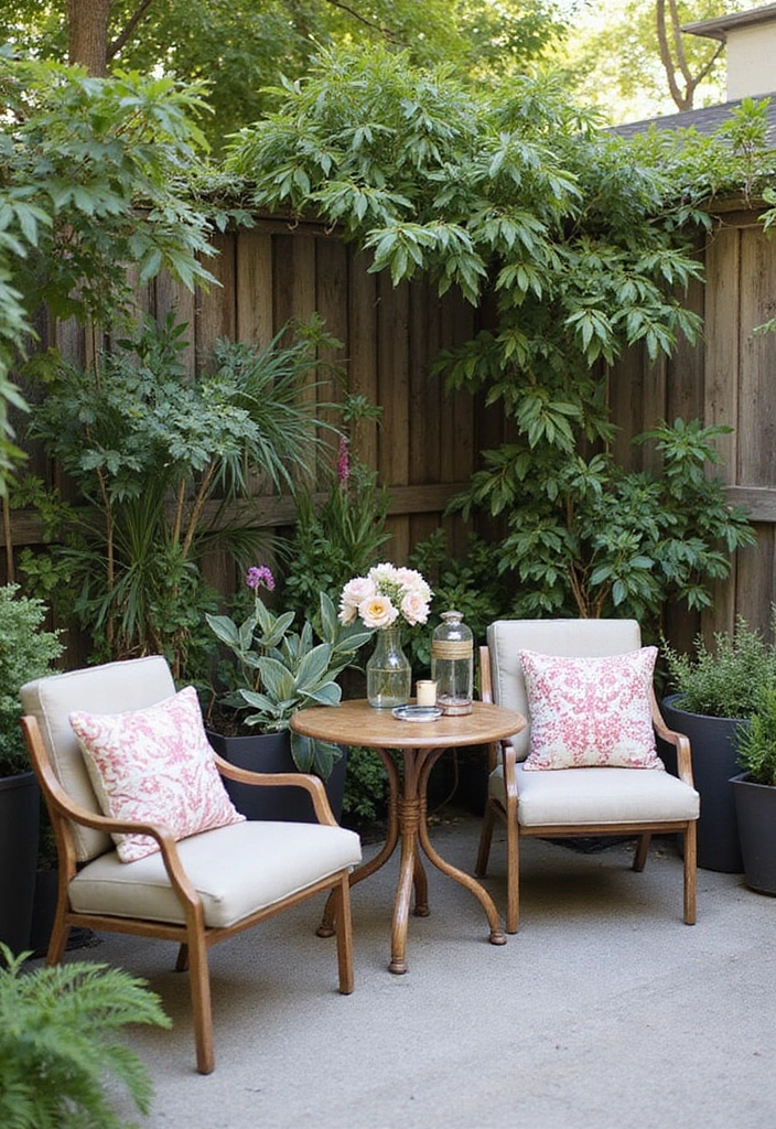 25 Decorar Patio Pequeo Ideas That Maximize Tiny Spaces 2. Compact Outdoor Furniture