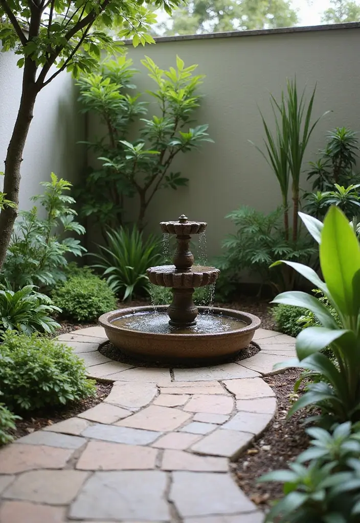 25 Decorar Patio Pequeo Ideas That Maximize Tiny Spaces 20. Miniature Water Features