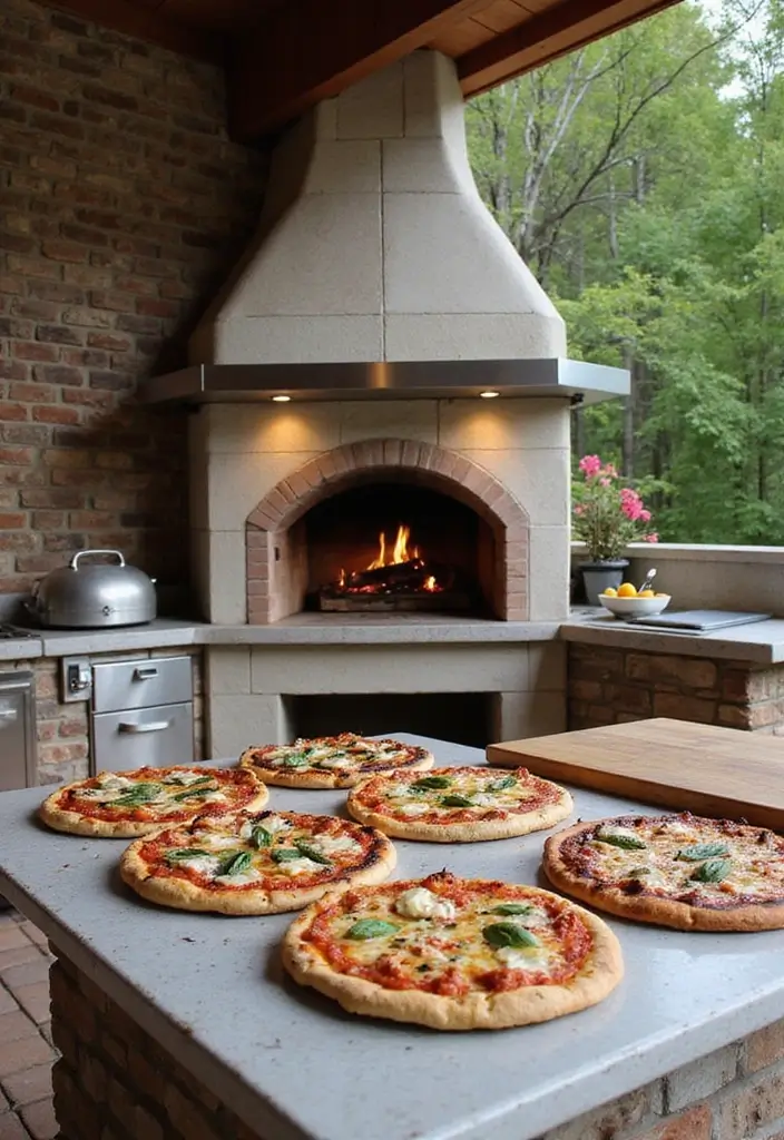 25 Outdoor Patio Kitchen Designs Made for Entertaining 16. Custom Outdoor Pizza Oven