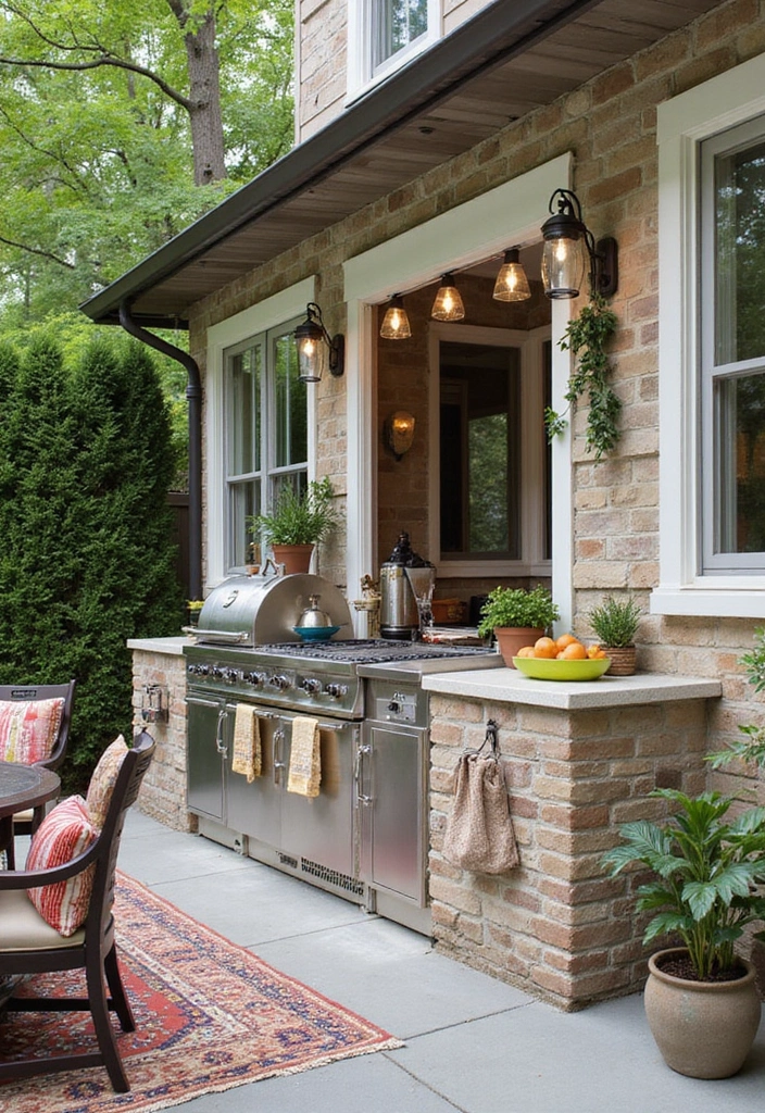 25 Outdoor Patio Kitchen Designs Made for Entertaining 17. Stylish Accessories