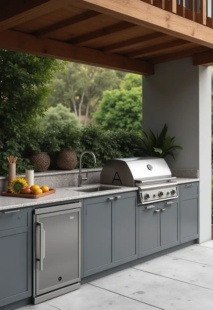 25 Outdoor Patio Kitchen Designs Made for Entertaining 7. Smart Outdoor Appliances