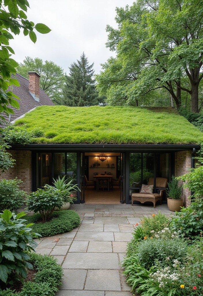 25 Patio Roof Designs That Add Style and Comfort 1. Green Roof Patios