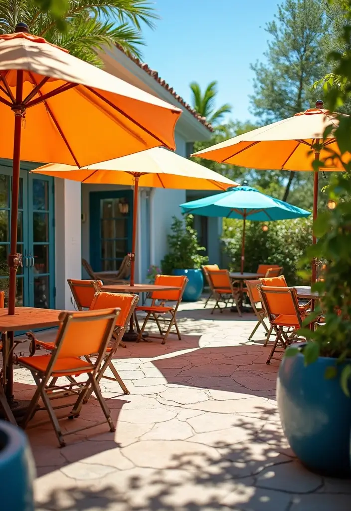 25 Patio Shade Ideas That Keep It Cool All Summer 16. Beach Shade Umbrellas