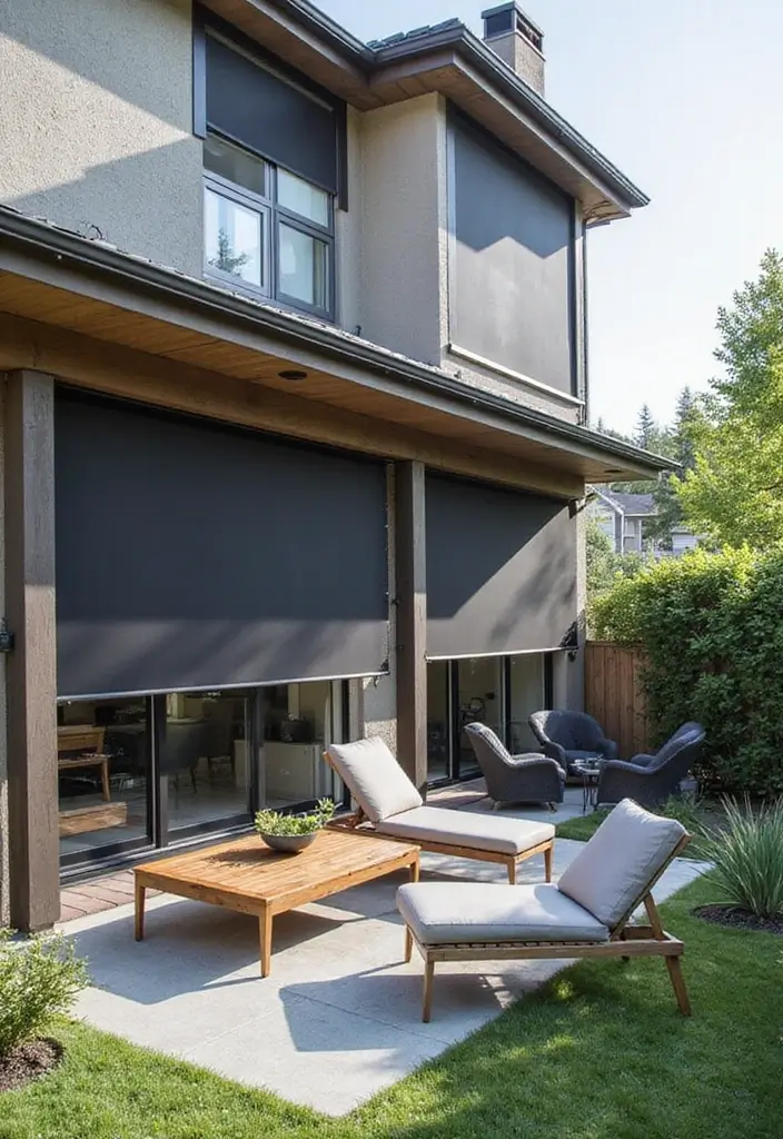 25 Patio Shade Ideas That Keep It Cool All Summer 22. Retractable Mesh Screens