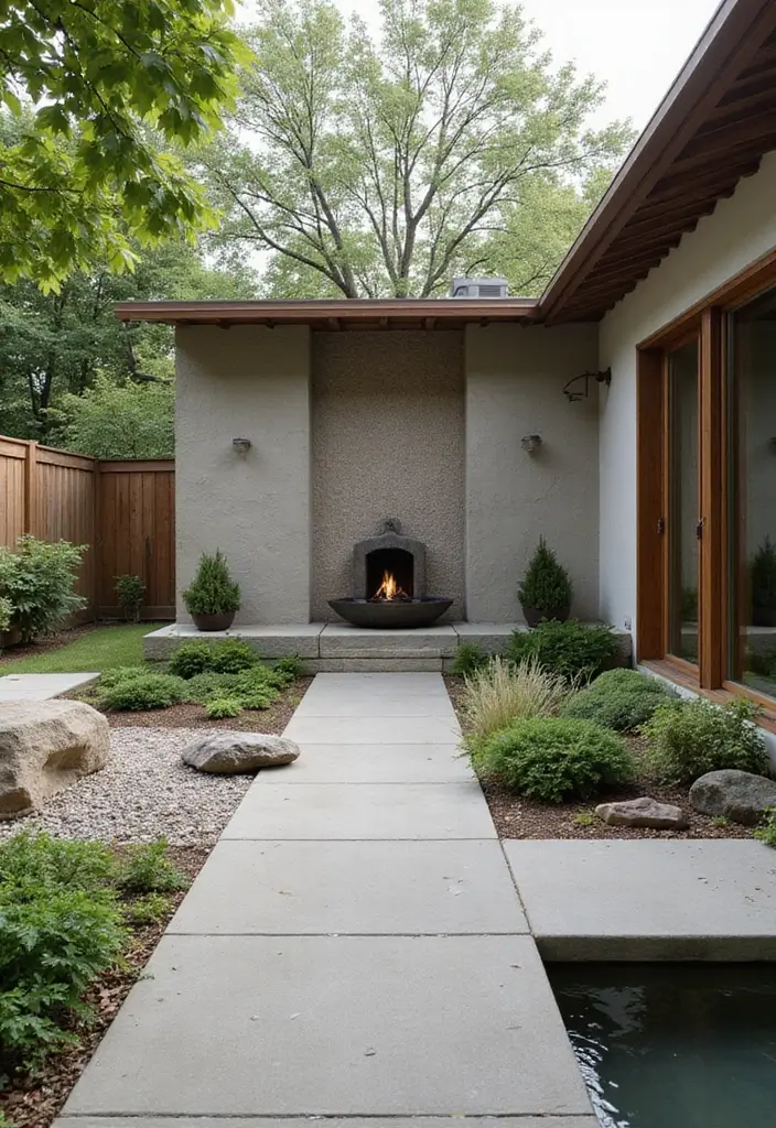 25 Townhome Patio Designs That Feel Cozy and Stylish 23. Zen Garden Inspiration