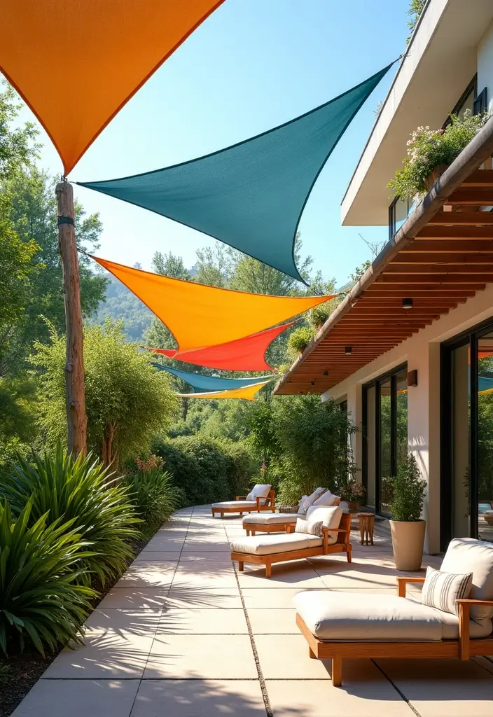 27 Covered Patio Ideas That Instantly Add Style and Shade 7. Eco Friendly Shade Sail