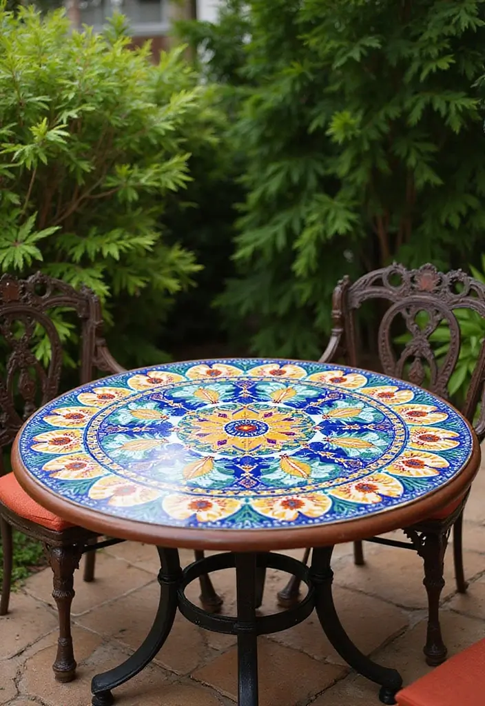 27 Mexican Patio Ideas Full of Culture and Color 2. Colorful Talavera Tiles