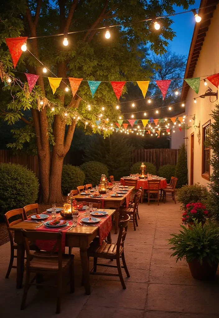 27 Mexican Patio Ideas Full of Culture and Color 20. Celebrate with Mexican Fiesta Themes