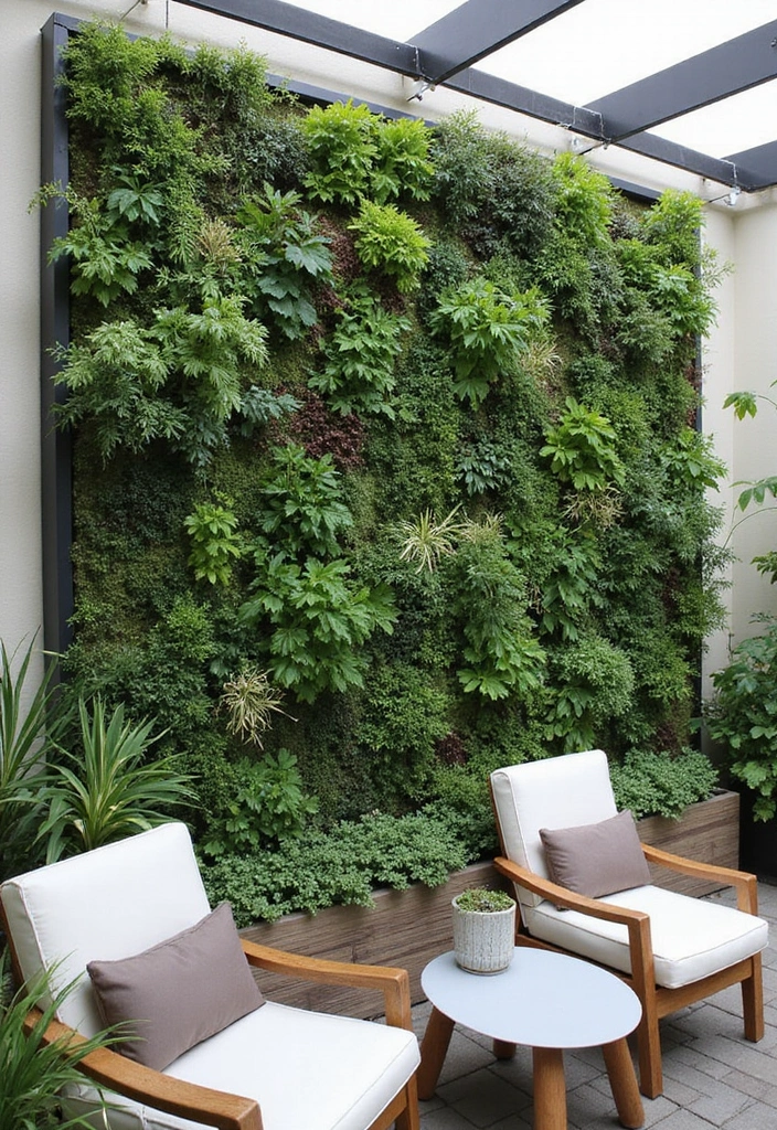 27 Patio Privacy Ideas That Actually Work Beautifully 4. Living Walls