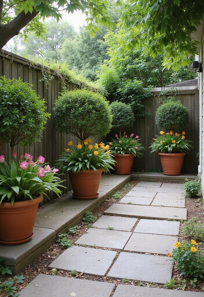 27 Patio Privacy Ideas That Actually Work Beautifully 9. Potted Plant Barriers