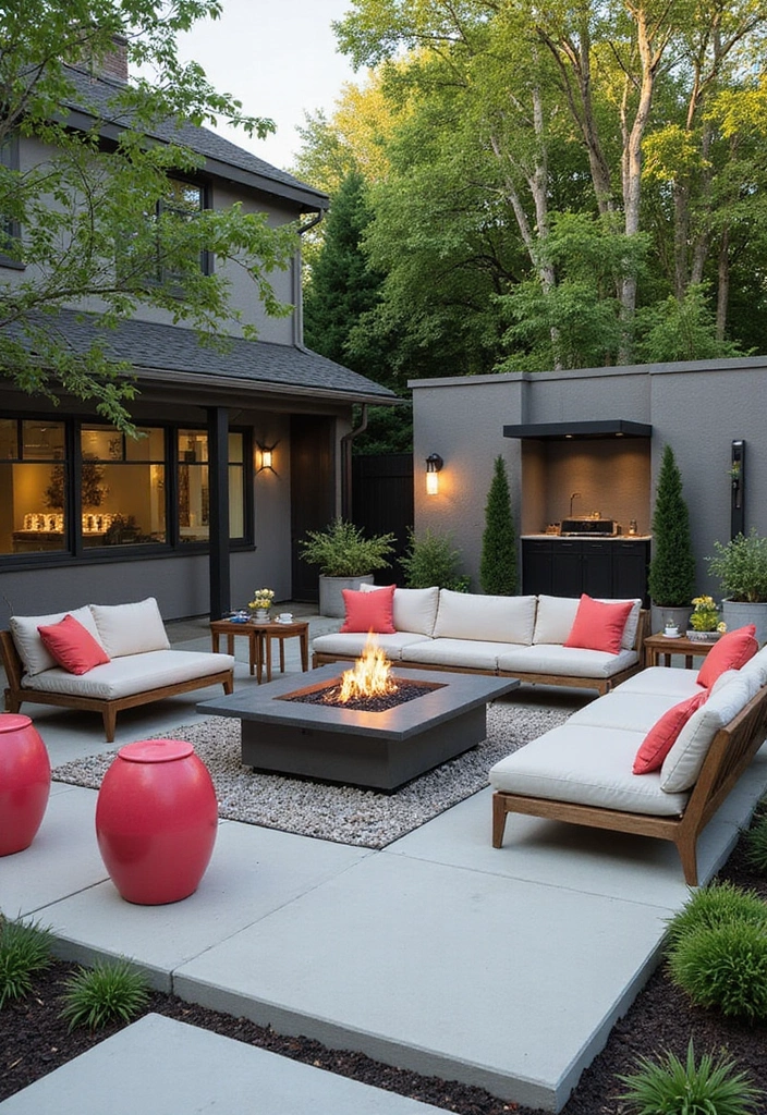 27 Patios with Fireplace That Make Nights Magical 2 27 Patios with Fireplace That Make Nights Magical 2. Contemporary Fire Pit Experience