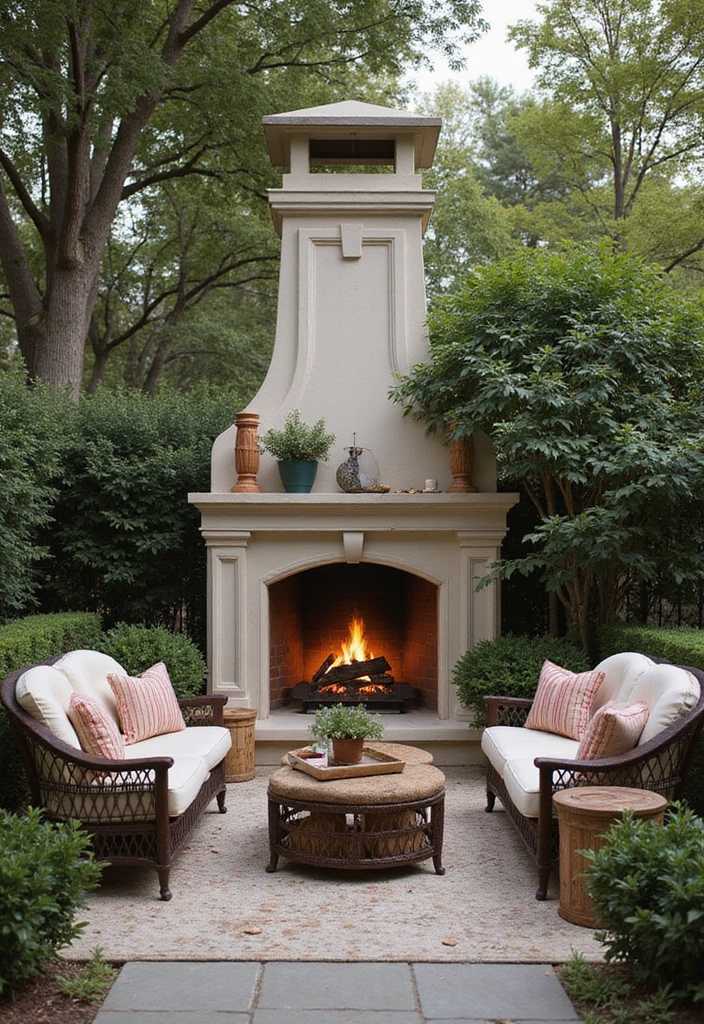 27 Patios with Fireplace That Make Nights Magical 27 27 Patios with Fireplace That Make Nights Magical 27. Timeless Elegance