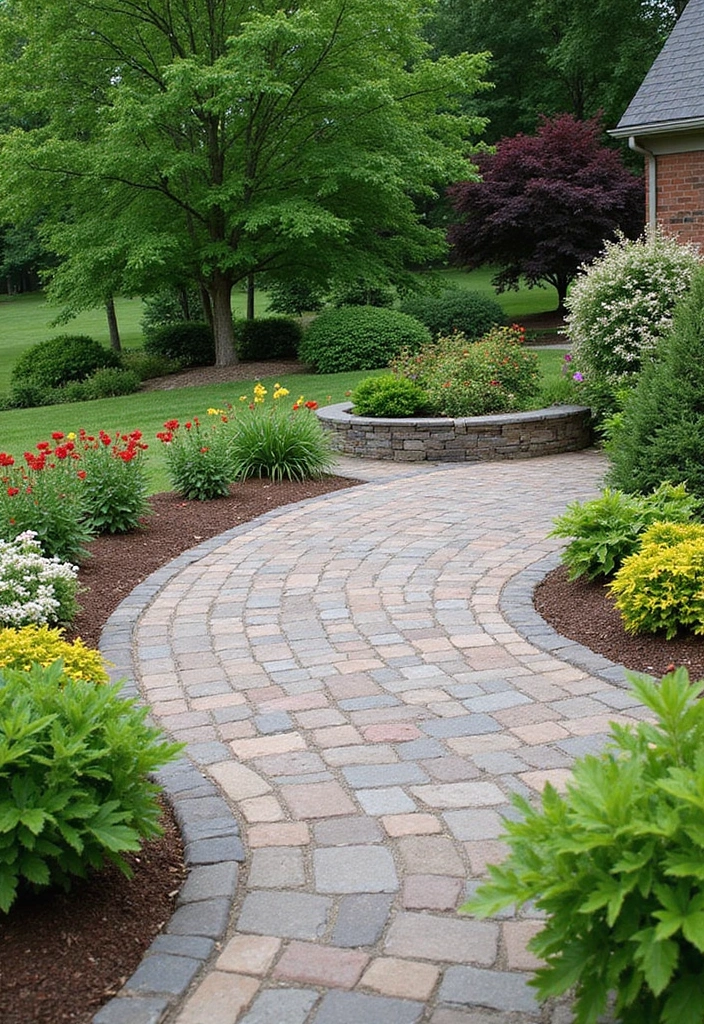 27 Paver Patio Designs That Add Value to Any Home 24. Lush Green Borders