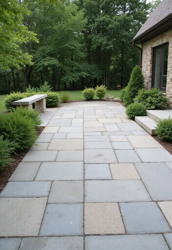 27 Paver Patio Ideas on a Budget That Look Stunning 15. Minimalistic Paver Layouts