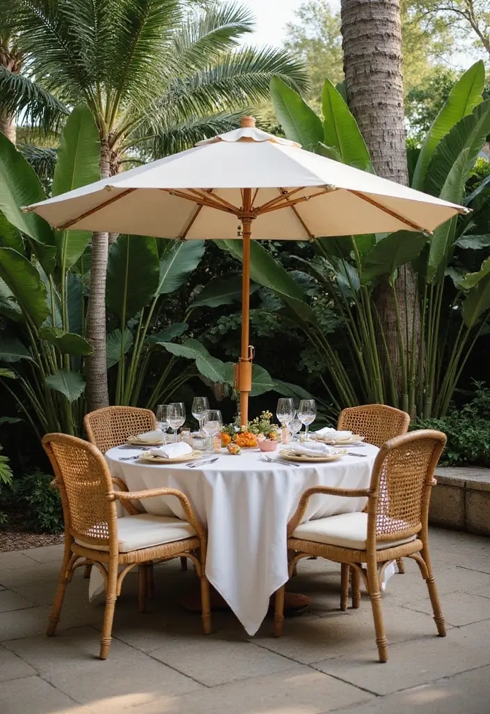 27 Pool and Patio Ideas That Create a Resort Feel at Home 11 27 Pool and Patio Ideas That Create a Resort Feel at Home 11. Elegant Dining Area