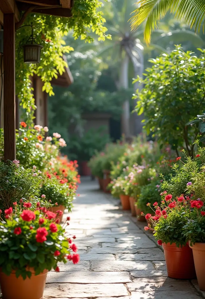 27 Pool and Patio Ideas That Create a Resort Feel at Home 20 27 Pool and Patio Ideas That Create a Resort Feel at Home 20. Colorful Plant Containers