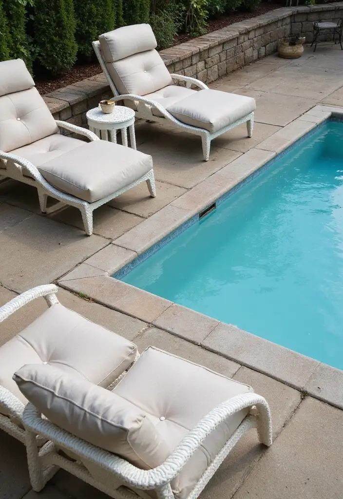 27 Pool and Patio Ideas That Create a Resort Feel at Home 21 27 Pool and Patio Ideas That Create a Resort Feel at Home 21. Chic Poolside Benches