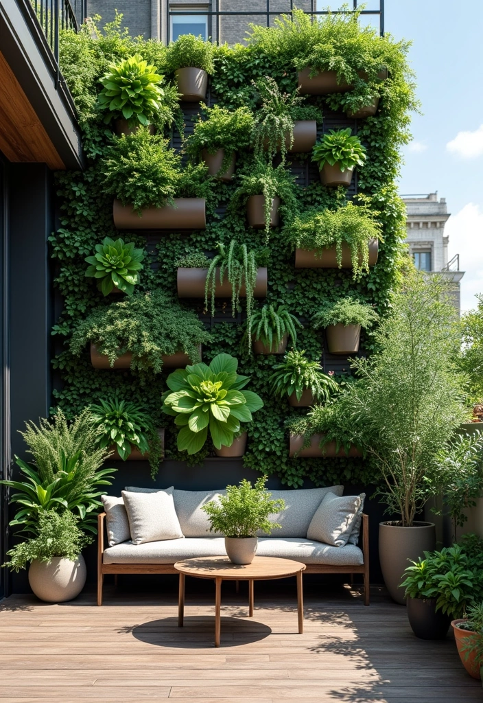 28 Apartment Patio Ideas That Maximize Small Spaces 1. Vertical Gardens