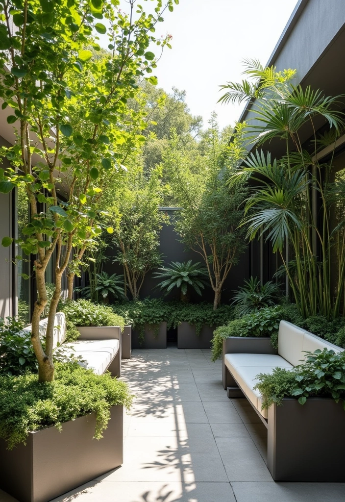 28 Apartment Patio Ideas That Maximize Small Spaces 3. Multi functional Planters