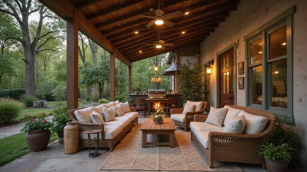 28 Farmhouse Patio Inspirations That Add Rustic Charm