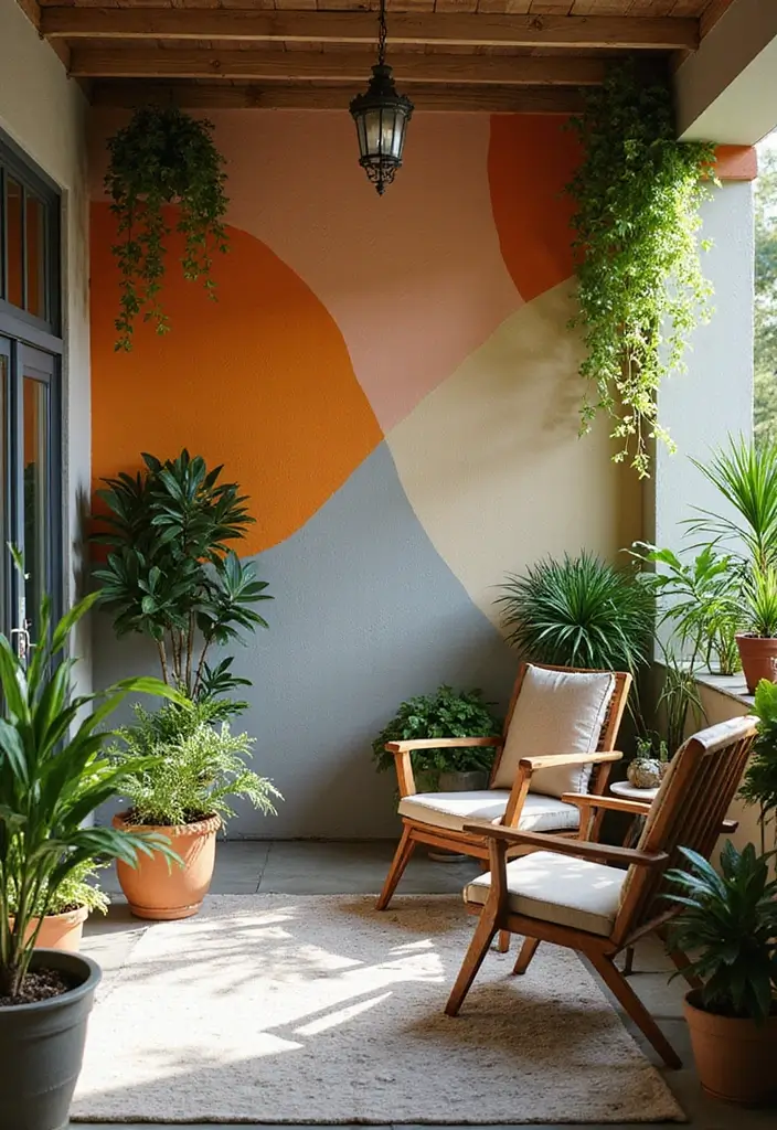 28 Indoor Patio Inspirations That Bring the Outdoors Inside 16 28 Indoor Patio Inspirations That Bring the Outdoors Inside 16. Painted Accent Wall