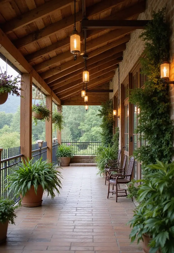 28 Patio Ceiling Ideas That Add Character Overhead 1 28 Patio Ceiling Ideas That Add Character Overhead 1. Rustic Wood Beams