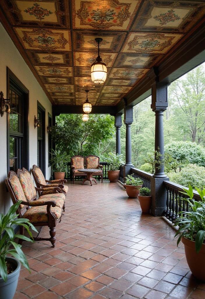 28 Patio Ceiling Ideas That Add Character Overhead 13 28 Patio Ceiling Ideas That Add Character Overhead 13. Vintage Ceiling Tiles