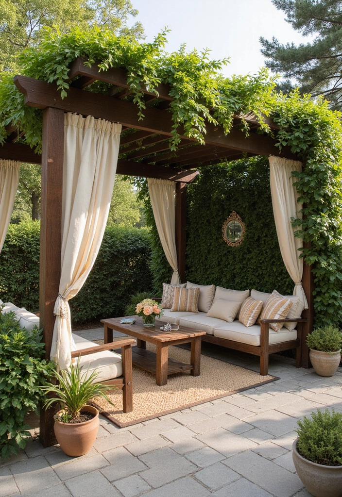 28 Patio Ceiling Ideas That Add Character Overhead 23 28 Patio Ceiling Ideas That Add Character Overhead 23. Pergola Structures