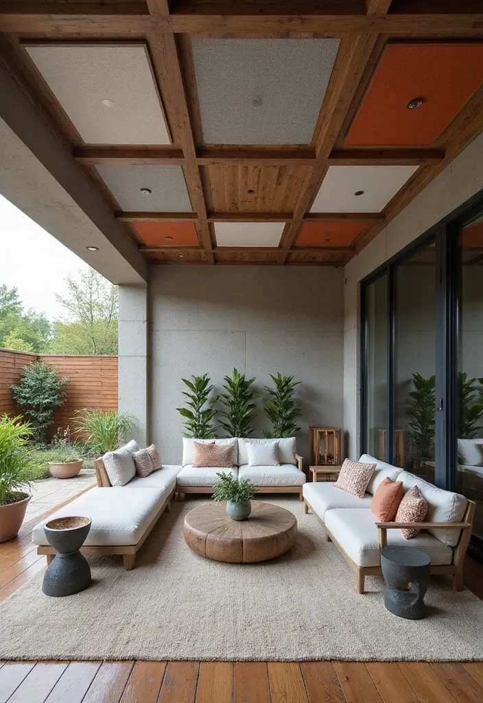 28 Patio Ceiling Ideas That Add Character Overhead 24 28 Patio Ceiling Ideas That Add Character Overhead 24. Acoustic Panels