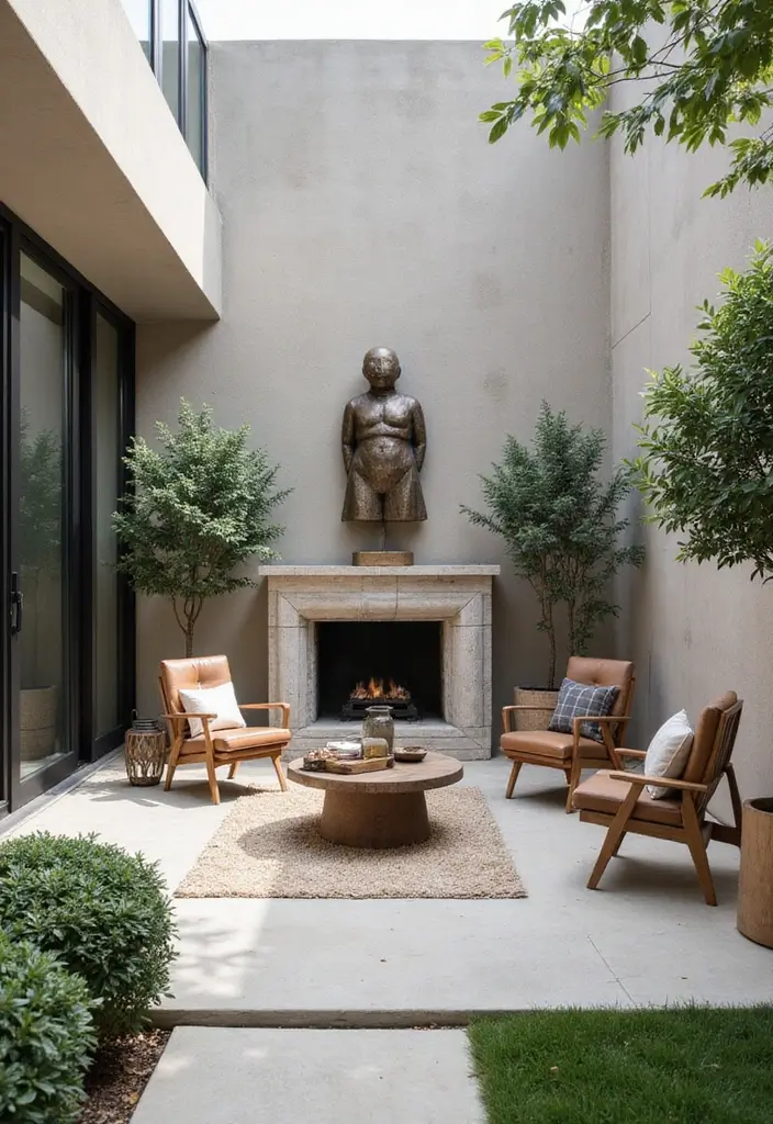 28 Patio Layout Ideas That Balance Style and Function 12. Engaging Focal Points