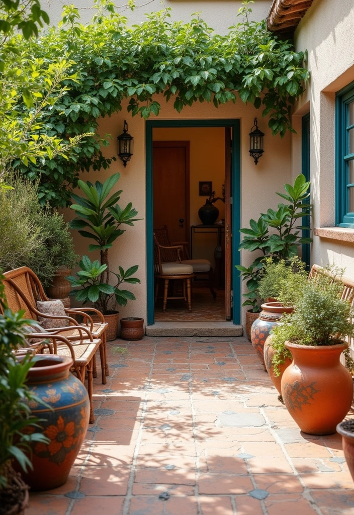 28 Patio Layout Ideas That Balance Style and Function 22. Artful Accents