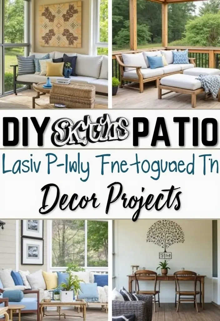 28 Screened In Patio Inspirations That Extend Outdoor Living 15. DIY Decor Projects
