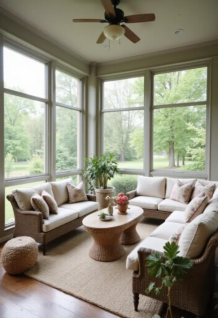 28 Screened In Patio Inspirations That Extend Outdoor Living 9. Serene Sanctuary