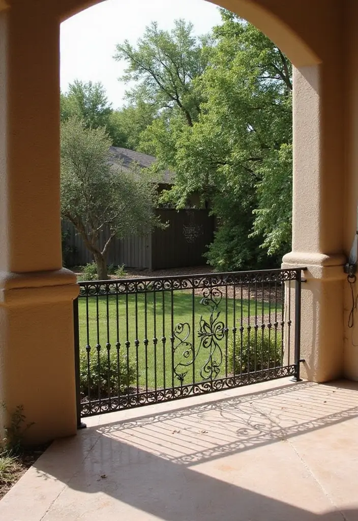 28 Spanish Style Patio Inspirations Full of Warmth 16. Beautifully Designed Railings