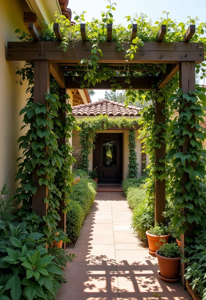 28 Spanish Style Patio Inspirations Full of Warmth 25. Garden Trellises