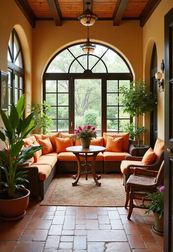 28 Sunroom Addition Enclosed Patio Designs Youll Love 10. Mediterranean Escape