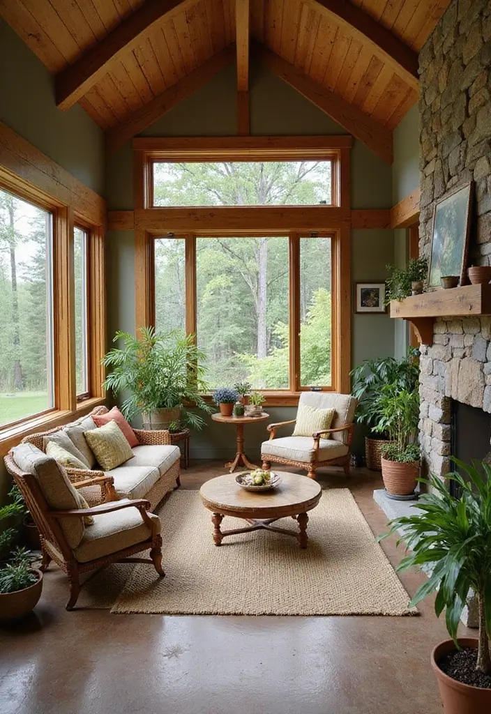 28 Sunroom Addition Enclosed Patio Designs Youll Love 17. Nature Inspired Designs