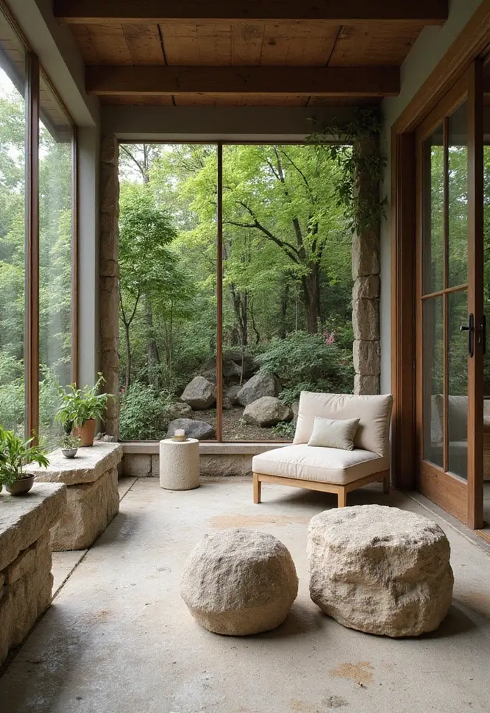 28 Sunroom Addition Enclosed Patio Designs Youll Love 5. Zen Garden Retreat