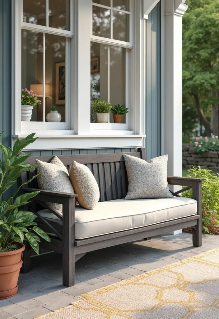 29 Front Patio Ideas That Boost Curb Appeal 17. Outdoor Storage Solutions
