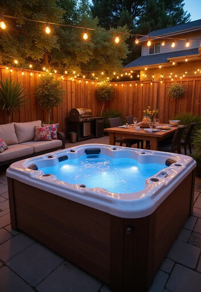29 Hot Tub Patio Setups That Feel Like a Private Spa 29. Themed Hot Tub Parties