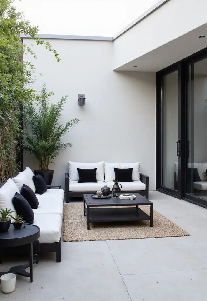 29 Painted Patio Designs That Instantly Transform the Space 25. Minimalist Designs