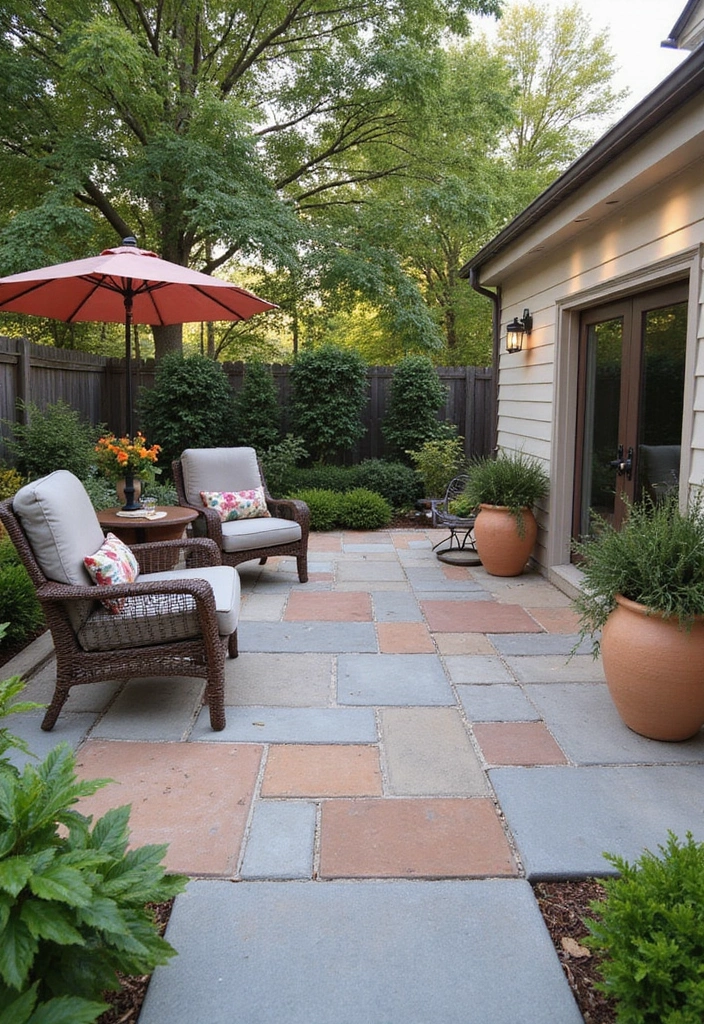 29 Painted Patio Designs That Instantly Transform the Space 27. Personalized Family Colors